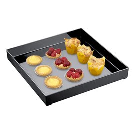 Podnos Plastový Tray Černá 30x30cm (1 Kousky)