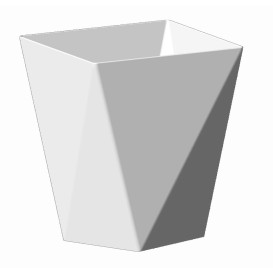 Kelímek pro Ochutnávky " Diamant " Bílý 100 ml (25 Kousky)