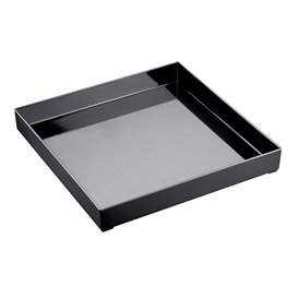 Podnos Plastový Tray Černá 30x30cm (1 Kousky)