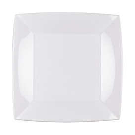 Plastové Talíř Plochá Bílý Pěkný PP 230mm (25 Kousky)