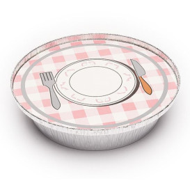 Kartonové Víčko Obaly Kulatý 800ml (200 Kousky)