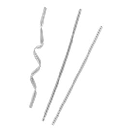 Kovový Uzávěr dla Tašky Stříbrný 9,5cm (100 Ks)