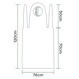 Zástěry Polyetylenové G150 76x120cm Bílý (100 Ks)