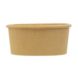 Miska Kwadratu Kartonová Kraft 500ml 13x13x5,6cm (50 Ks)