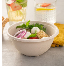 Misky z Cukrové Třtiny " Buddha " 500ml Ø14x7cm (75 Ks)